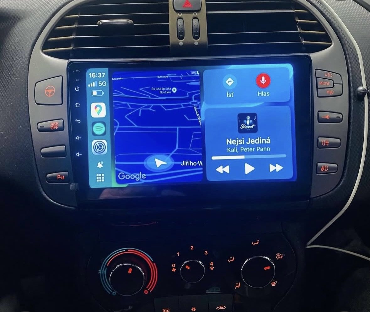 Nové Android rádio po montáži